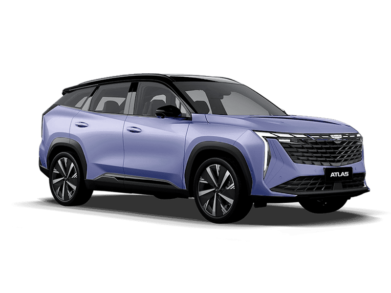 Купить Geely Atlas Новый в Кемерово - Starry Blue / Серо-голубой металлик